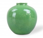 CHINESE GREEN GLAZED WATER COU