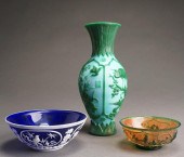 CHINESE GREEN OVERLAID PALE BL