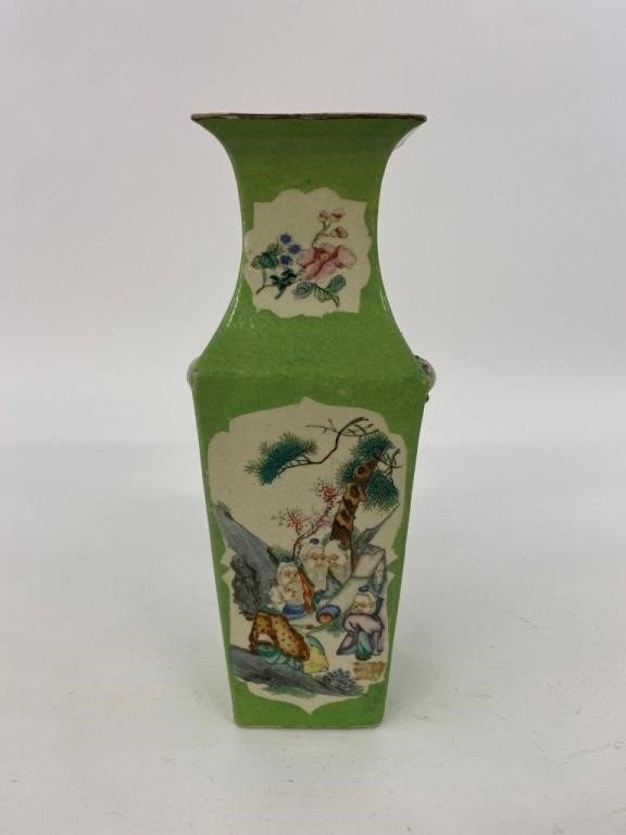 Chinese green porcelain vase,