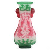 CHINESE GREEN RED WHITE PEKING