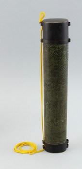 CHINESE GREEN SHAGREEN EATING