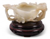 CHINESE GREENISH WHITE JADE PE
