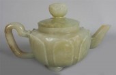 CHINESE GREENISH-WHITE JADE TE