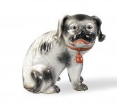 CHINESE GRISAILLE DOG FIGURE O