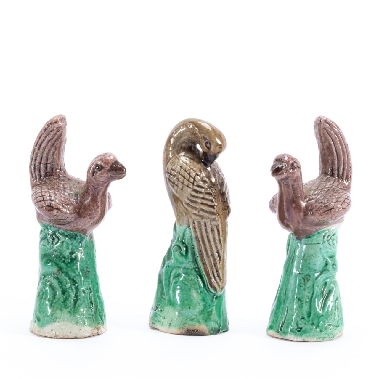 CHINESE, GROUP OF 3 GREEN &