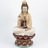 CHINESE GUAN YIN PORCELAIN FIG
