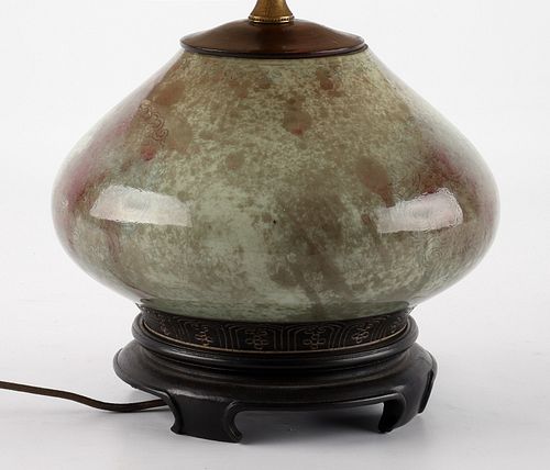 CHINESE GUANGXU PEACH BLOOM VASE AS