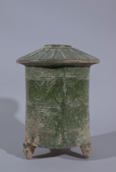 CHINESE HAN DYNASTY GREEN GLAZ
