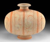 CHINESE HAN DYNASTY POLYCHROME