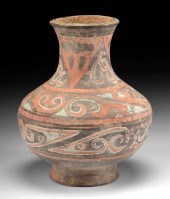 CHINESE HAN DYNASTY POLYCHROME
