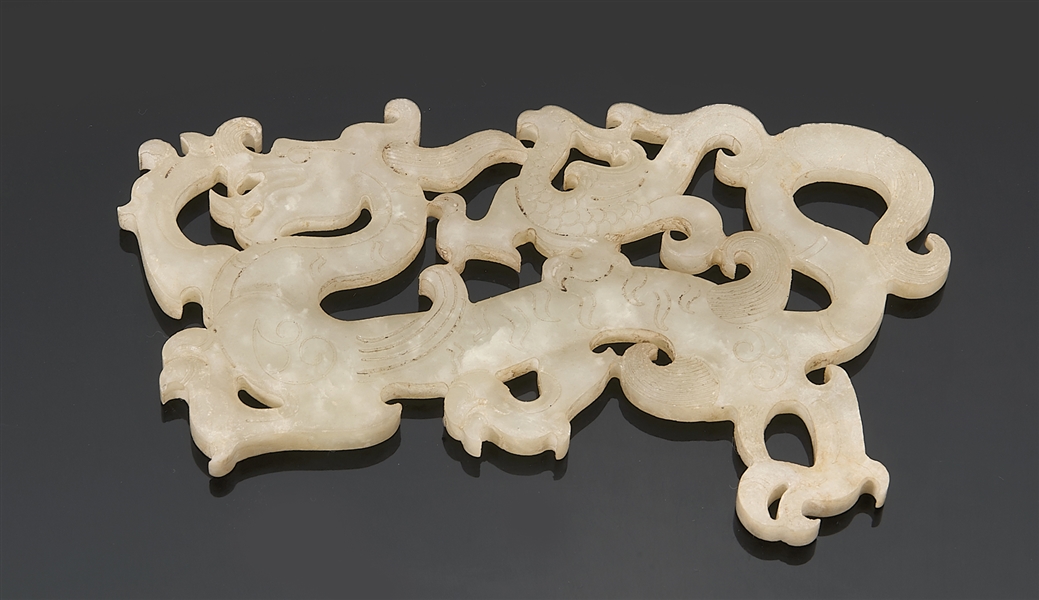 Chinese Han-style jade plaque of