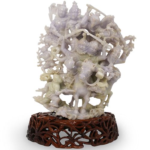 CHINESE HAND CARVED JADEITE