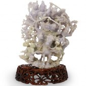 CHINESE HAND CARVED JADEITE LA
