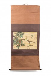 CHINESE HAND PAINTED PERSIMMON