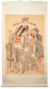 CHINESE HAND-PAINTED SCROLL OF