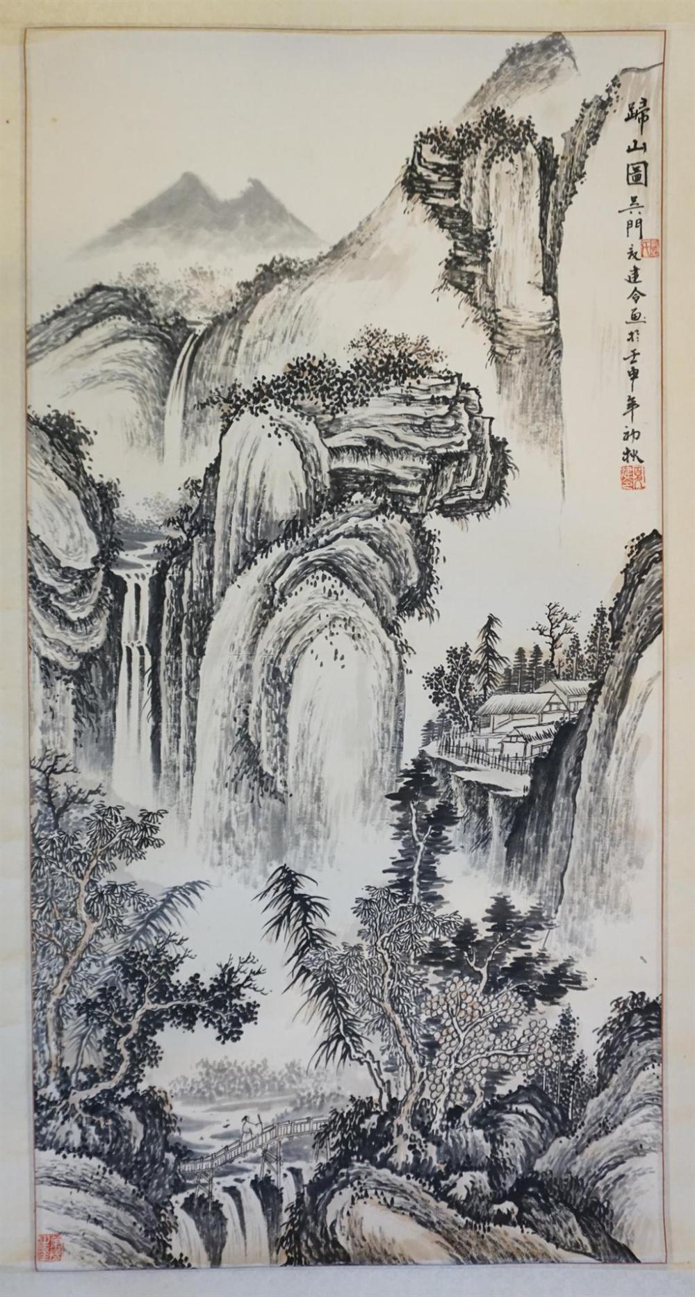 CHINESE HANGING SCROLL, INK