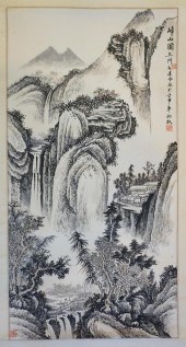 CHINESE HANGING SCROLL, INK DR