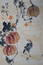 CHINESE HANGING SCROLL OF BIRD