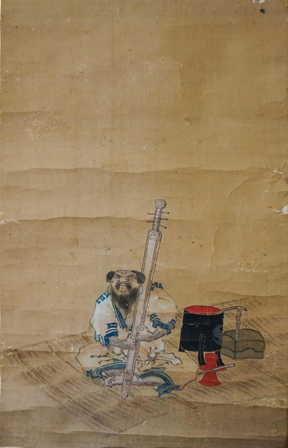 CHINESE HANGING SCROLL OF MAN