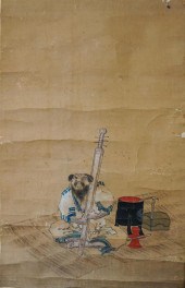 CHINESE HANGING SCROLL OF MAN