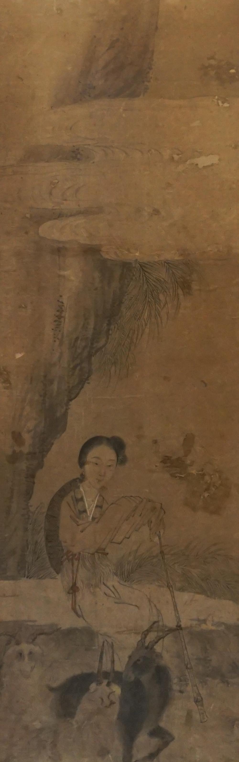 CHINESE HANGING SCROLL OF WOMAN