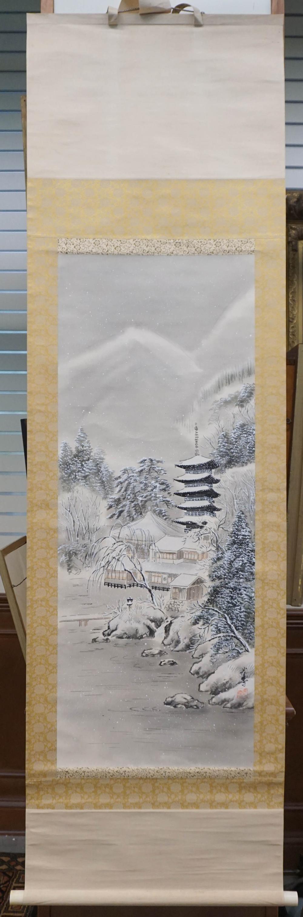 CHINESE HANGING SCROLL, WINTER