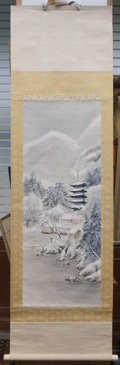 CHINESE HANGING SCROLL, WINTER