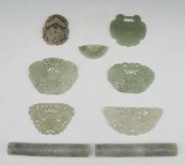 CHINESE HARD STONE PLAQUES AND