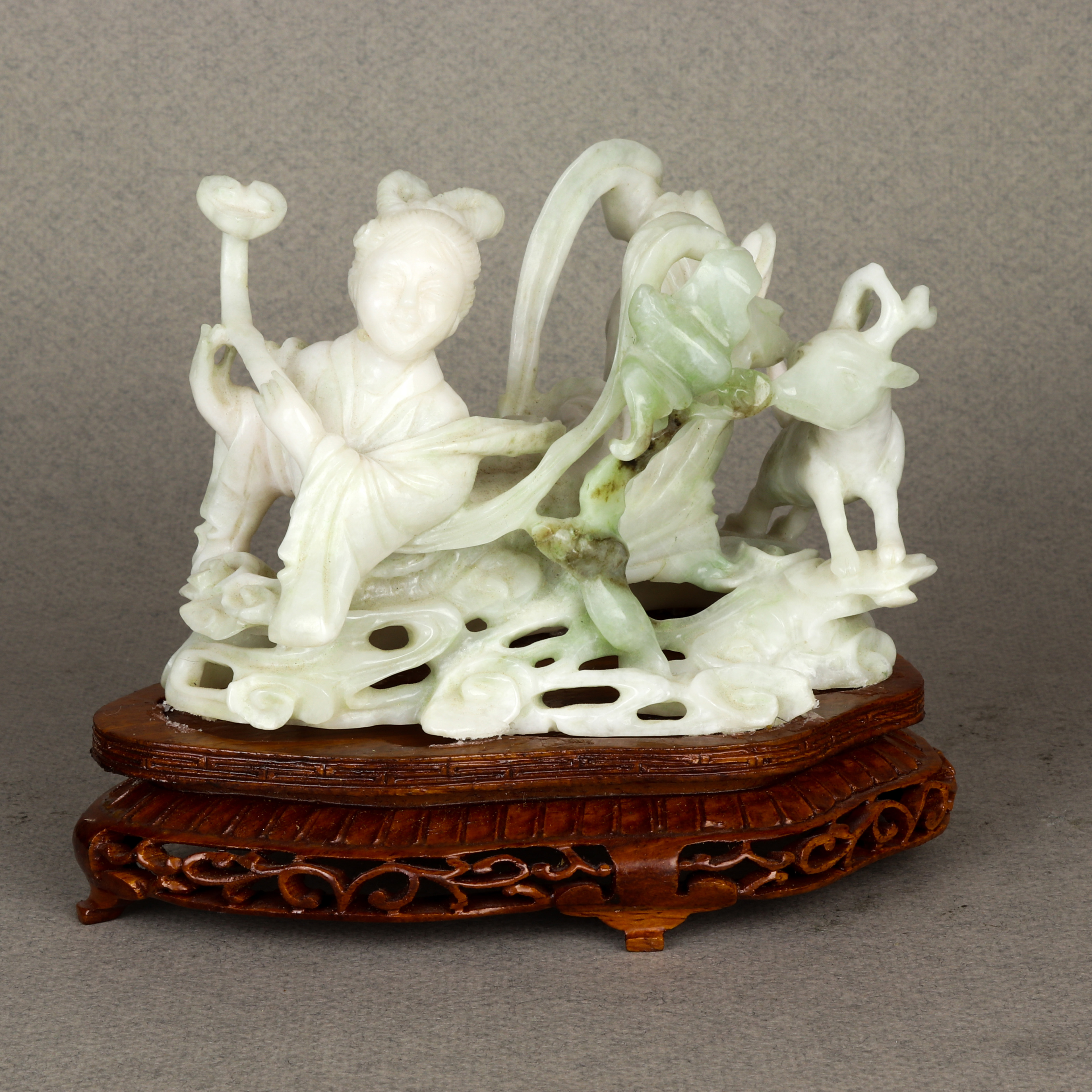 CHINESE HARDSTONE CARVING OF A