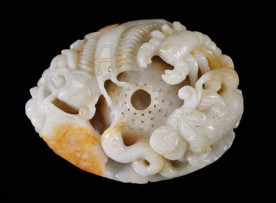 Chinese hardstone carving, pale