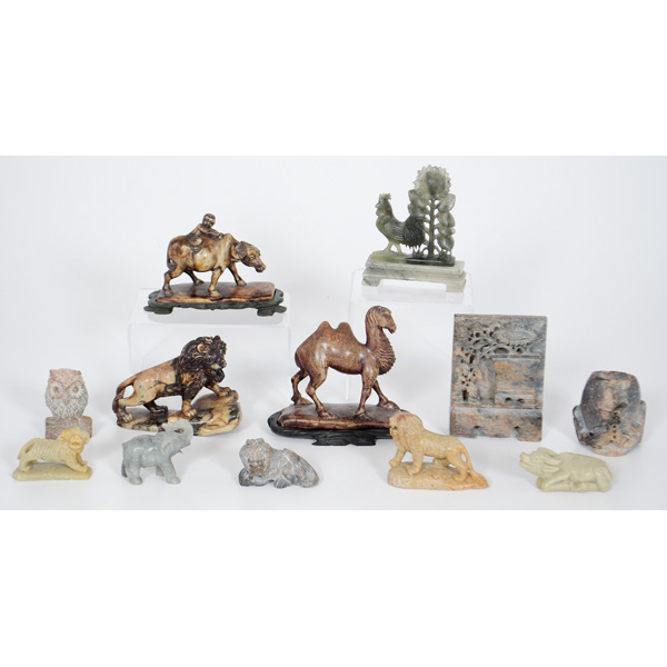 Chinese Hardstone Carvings Plus