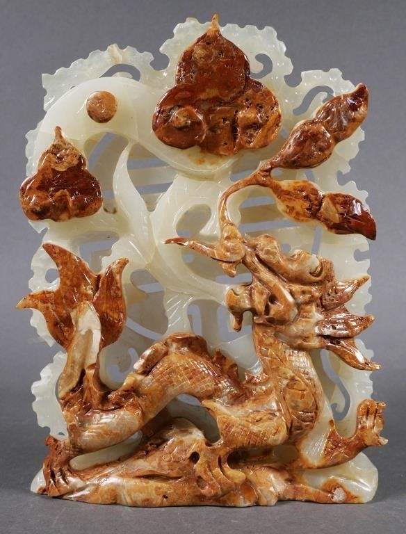 CHINESE HARDSTONE DRAGON