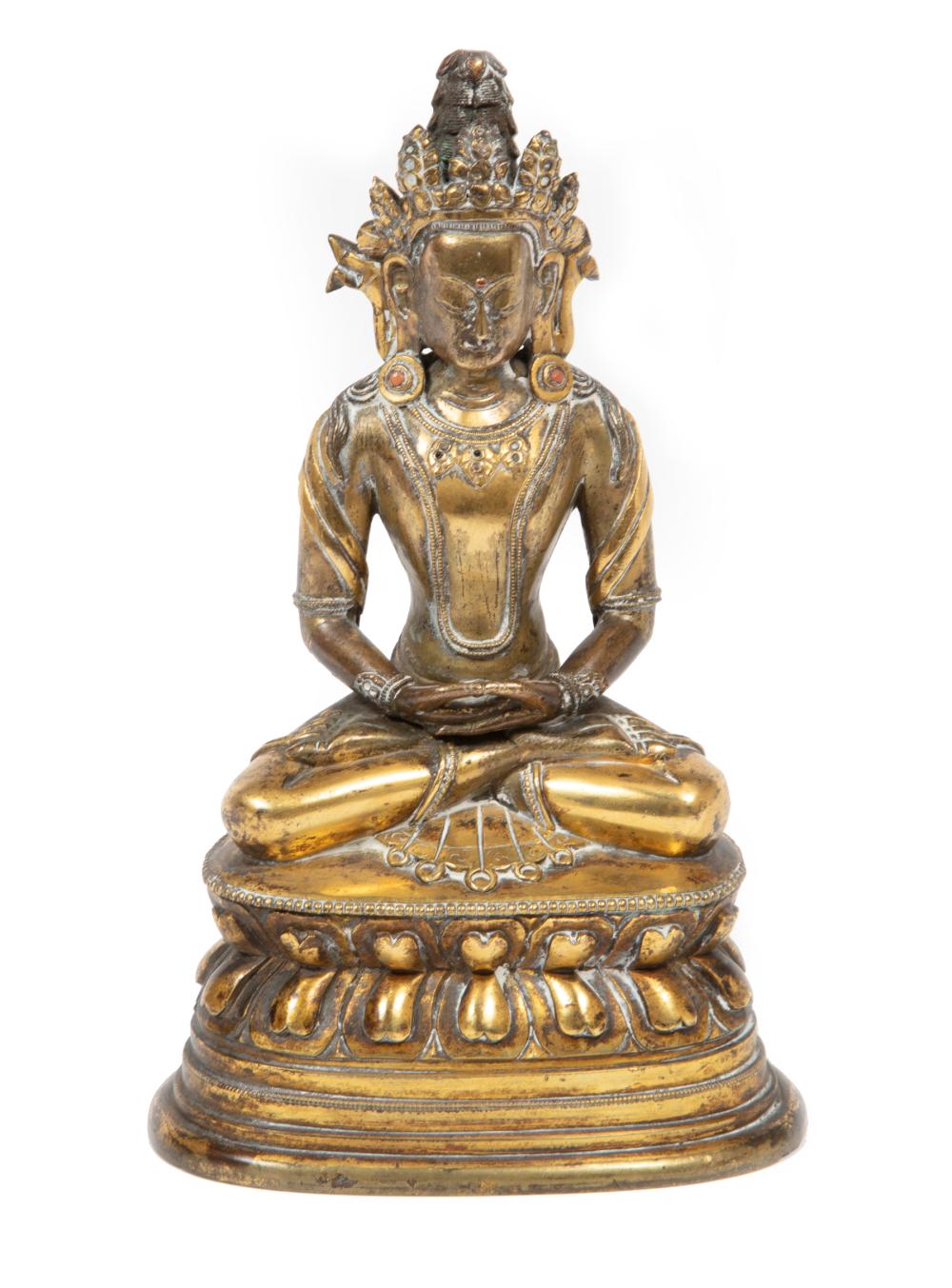 CHINESE HARDSTONE EMBELLISHED