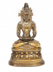 CHINESE HARDSTONE EMBELLISHED