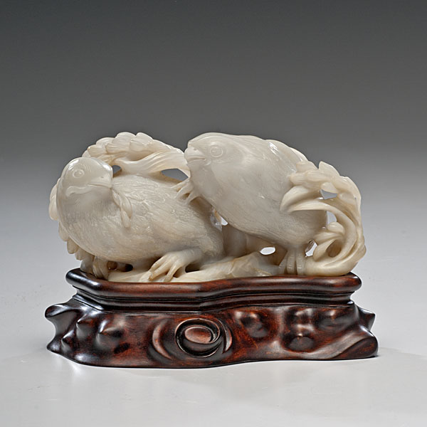Chinese Hardstone Figural Group