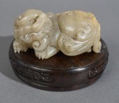 CHINESE HARDSTONE FIGURE OF RE