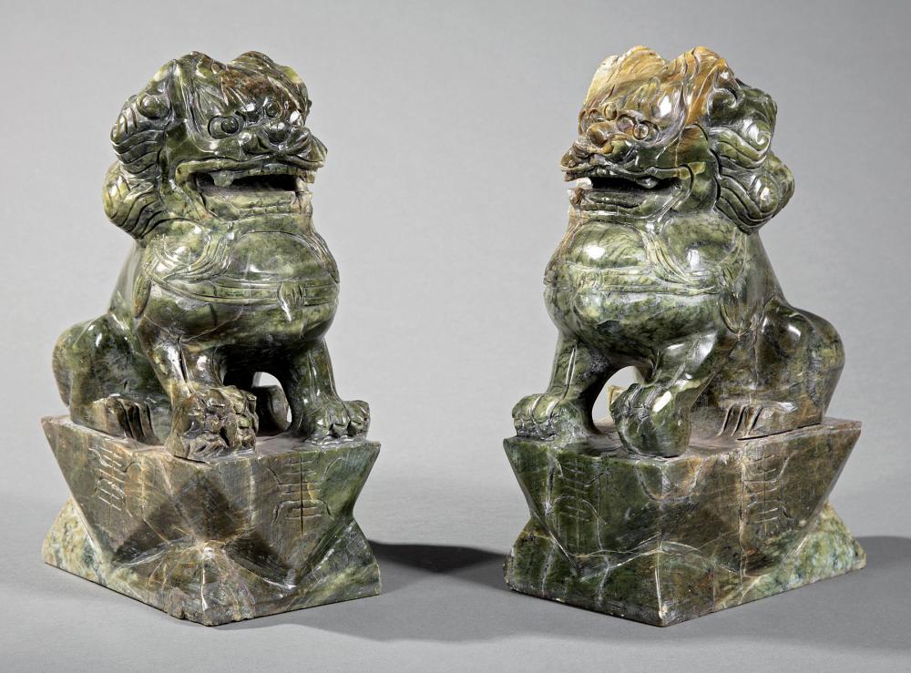 CHINESE HARDSTONE FIGURES OF