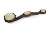 CHINESE HARDSTONE INSET HARDWO
