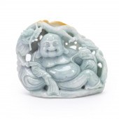 CHINESE HARDSTONE LAUGHING BUD