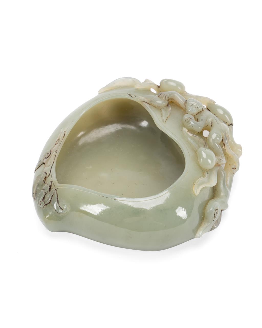 CHINESE HARDSTONE MONKEY & PEACH