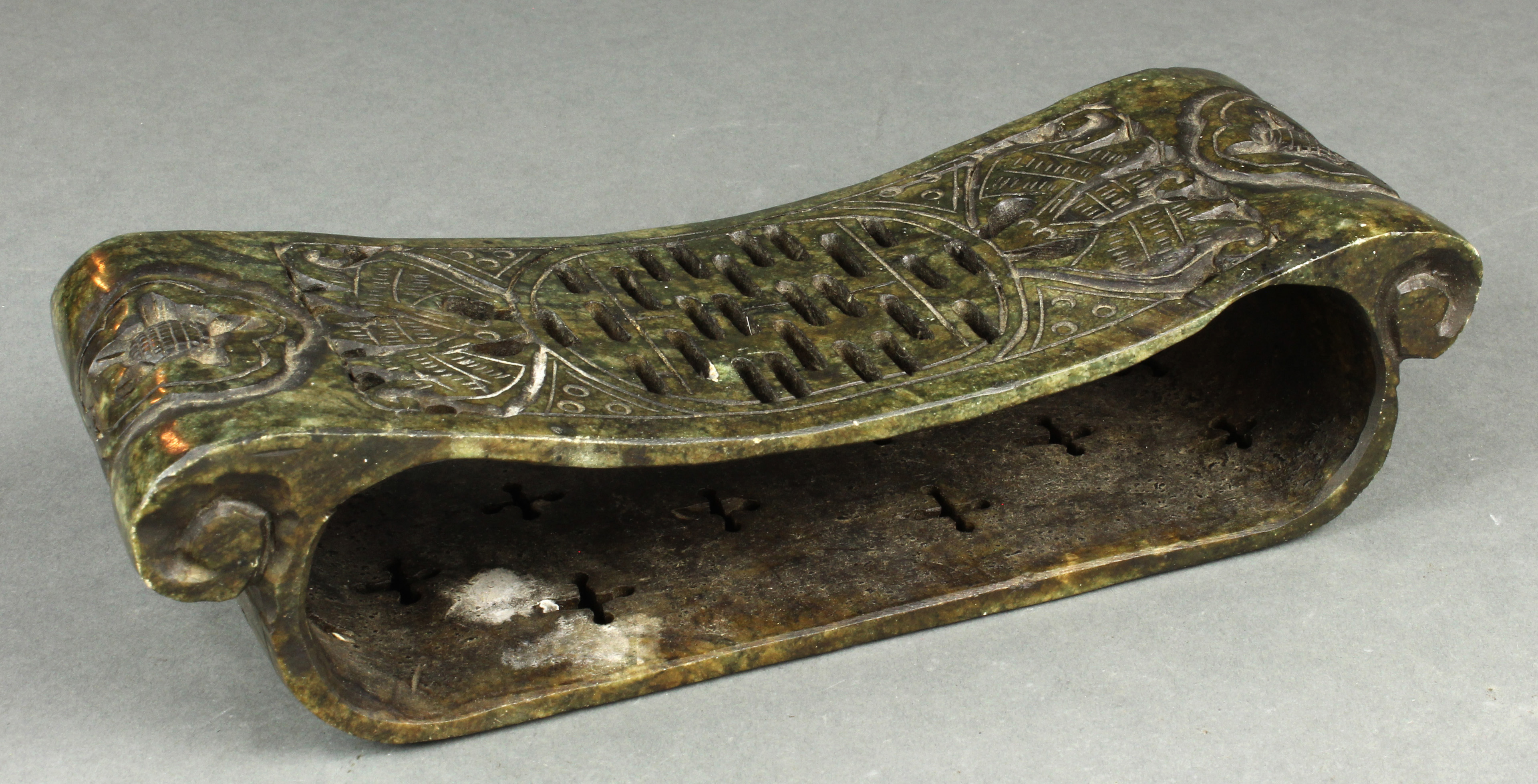 CHINESE HARDSTONE NECK REST Chinese