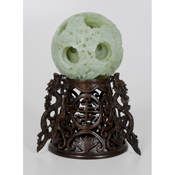Chinese Hardstone Puzzle Ball
