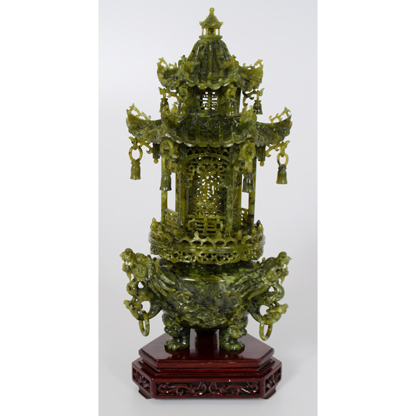 Chinese Hardstone Temple Censor