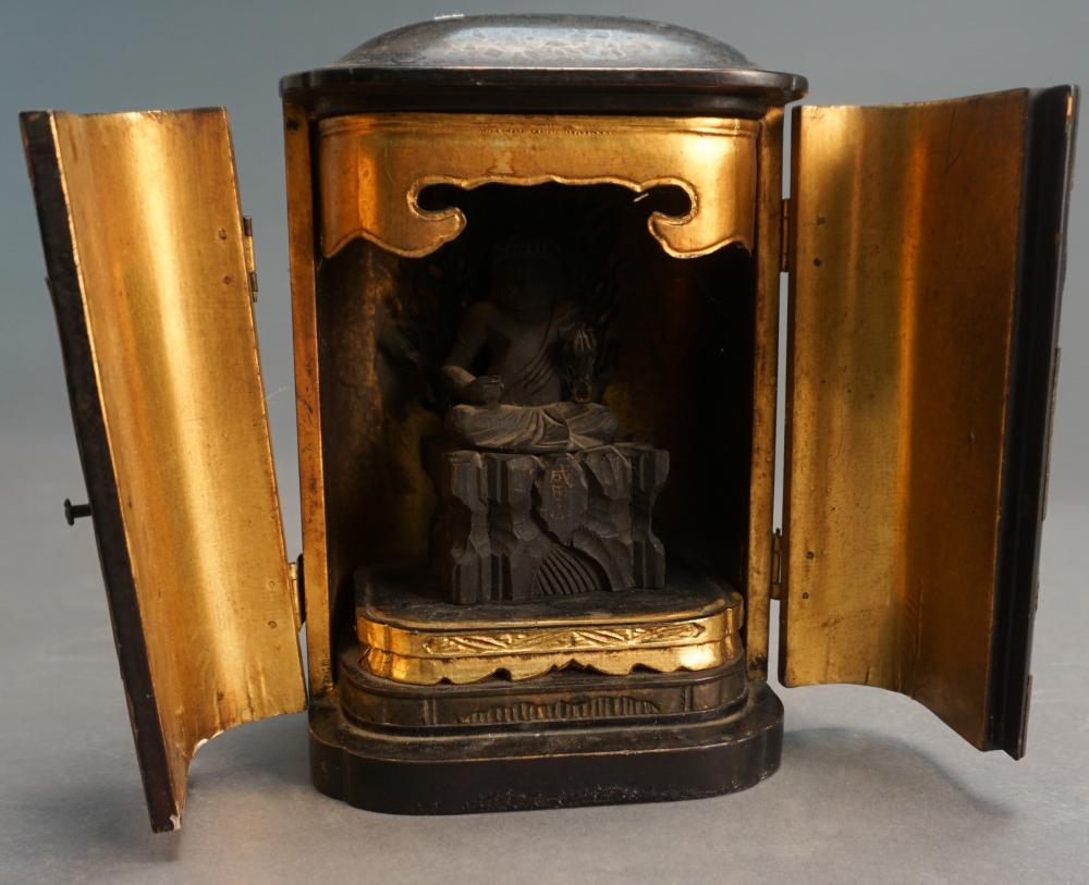 CHINESE HARDWOOD AND BRASS