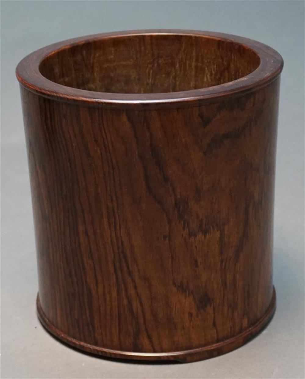 CHINESE HARDWOOD BRUSH POT 20TH