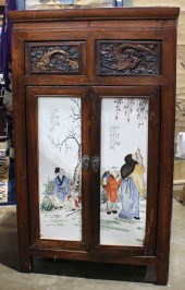 CHINESE HARDWOOD CABINET FITTE