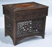 CHINESE HARDWOOD CARVED DESK,