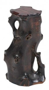 CHINESE HARDWOOD CARVING OF TR