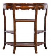 CHINESE HARDWOOD DEMI-LUNE SID