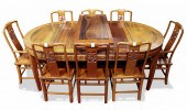 CHINESE HARDWOOD DINING SUITE
